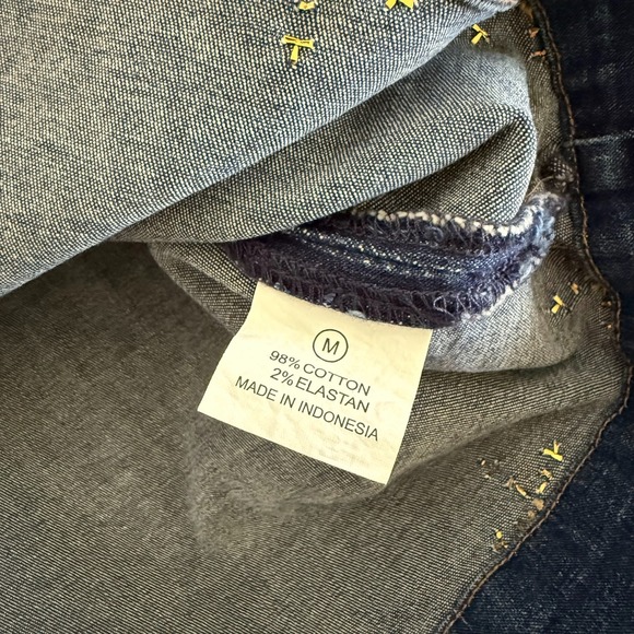 Vintage Gabby D Studded Leopard Western Jacket Women's Medium Blue Denim‎ Sequin - Picture 8 of 11